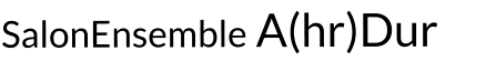 SalonEnsemble A(hr)Dur